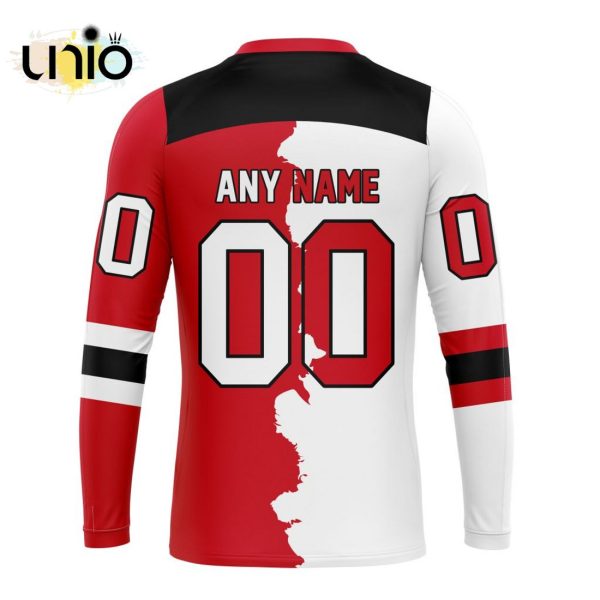 NHL New Jersey Devils Personalize 2024 Home Mix Away Kits Hoodie 3D