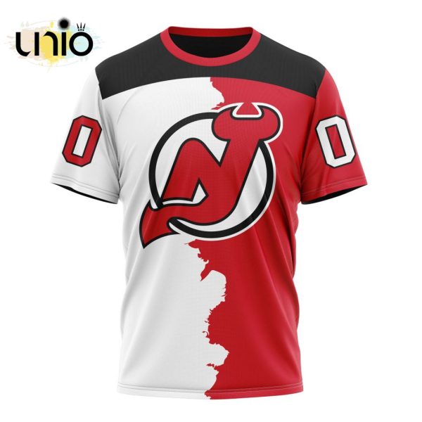 NHL New Jersey Devils Personalize 2024 Home Mix Away Kits Hoodie 3D