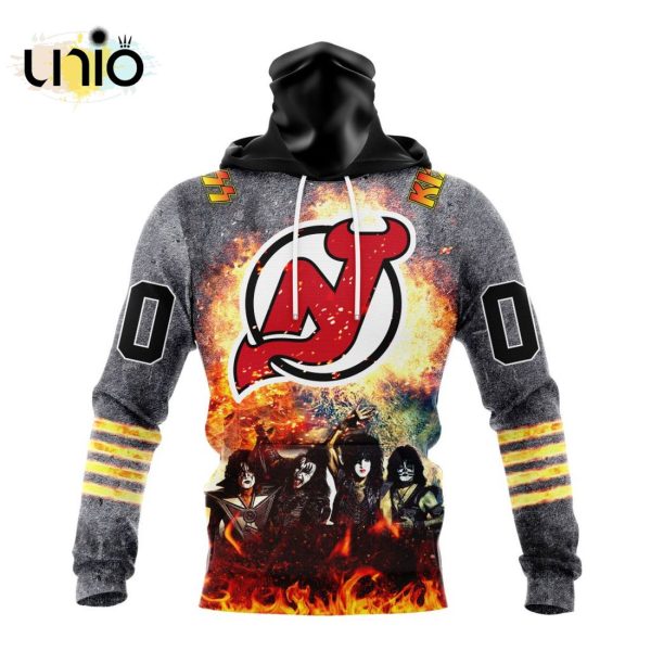 NHL New Jersey Devils Special Mix KISS Band Design Hoodie 3D