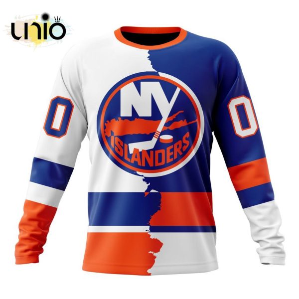 NHL New York Islanders Personalize 2024 Home Mix Away Kits Hoodie 3D