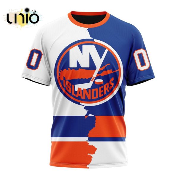 NHL New York Islanders Personalize 2024 Home Mix Away Kits Hoodie 3D