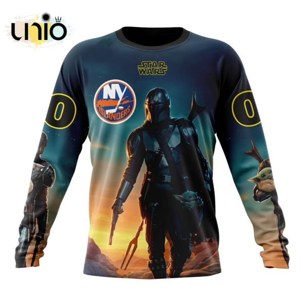 NHL New York Islanders Special Star Wars The Mandalorian Design Hoodie 3D