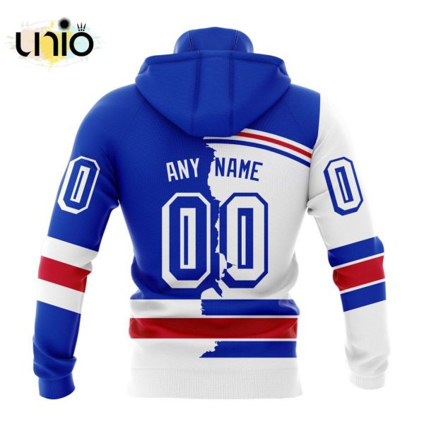 NHL New York Rangers Personalize 2024 Home Mix Away Kits Hoodie 3D