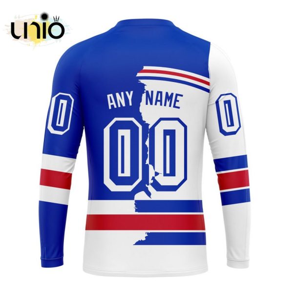 NHL New York Rangers Personalize 2024 Home Mix Away Kits Hoodie 3D