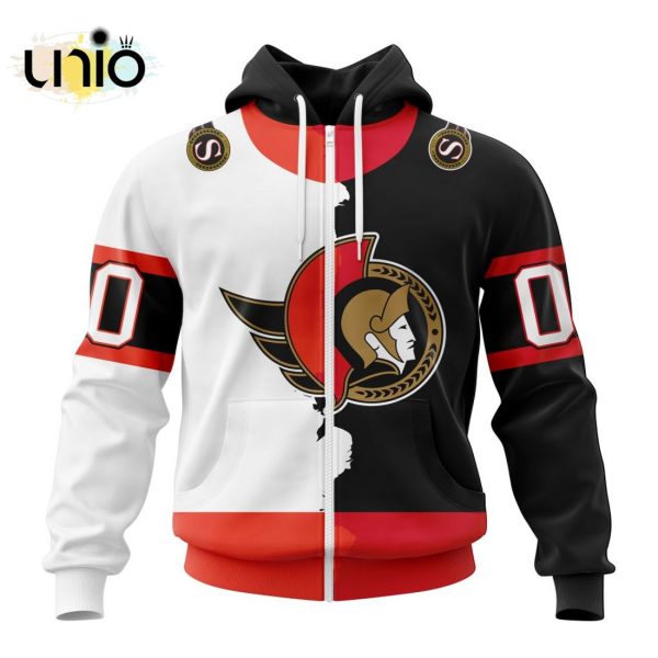 NHL Ottawa Senators Personalize 2024 Home Mix Away Kits Hoodie 3D