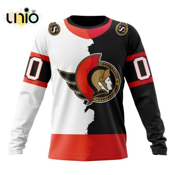 NHL Ottawa Senators Personalize 2024 Home Mix Away Kits Hoodie 3D