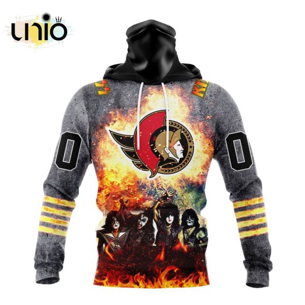 NHL Ottawa Senators Special Mix KISS Band Design Hoodie 3D