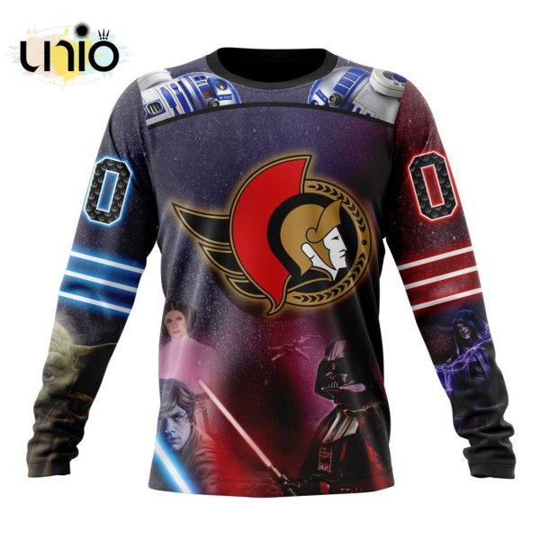 NHL Ottawa Senators Special Star Wars Design Hoodie 3D