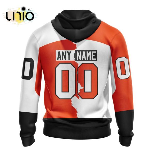 NHL Philadelphia Flyers Personalize 2024 Home Mix Away Kits Hoodie 3D