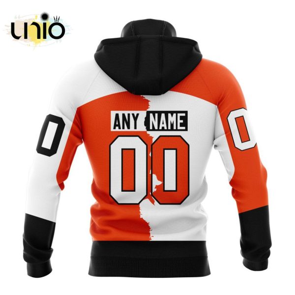 NHL Philadelphia Flyers Personalize 2024 Home Mix Away Kits Hoodie 3D