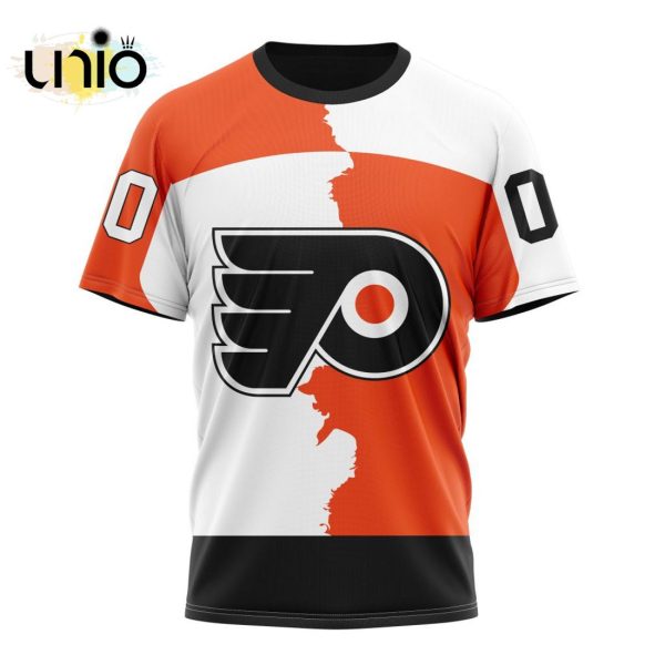 NHL Philadelphia Flyers Personalize 2024 Home Mix Away Kits Hoodie 3D