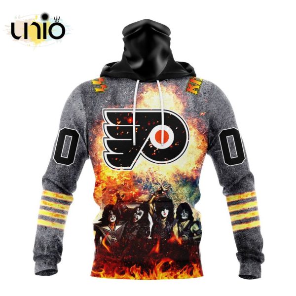 NHL Philadelphia Flyers Special Mix KISS Band Design Hoodie 3D