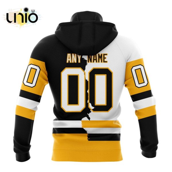 NHL Pittsburgh Penguins Personalize 2024 Home Mix Away Kits Hoodie 3D