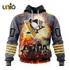 NHL Pittsburgh Penguins Personalize 2024 Home Mix Away Kits Hoodie 3D