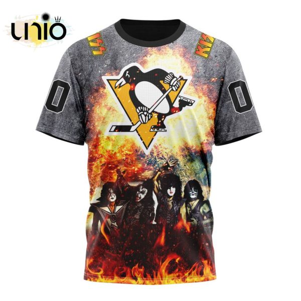 NHL Pittsburgh Penguins Special Mix KISS Band Design Hoodie 3D