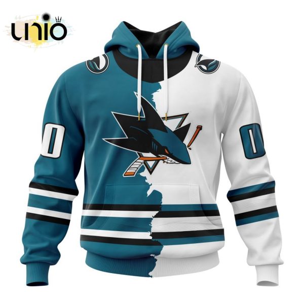 NHL San Jose Sharks Personalize 2024 Home Mix Away Kits Hoodie 3D