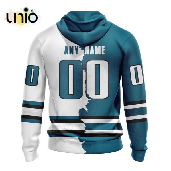 NHL San Jose Sharks Personalize 2024 Home Mix Away Kits Hoodie 3D