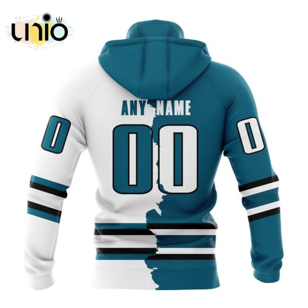 NHL San Jose Sharks Personalize 2024 Home Mix Away Kits Hoodie 3D