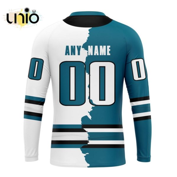 NHL San Jose Sharks Personalize 2024 Home Mix Away Kits Hoodie 3D