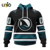 NHL San Jose Sharks Personalize 2024 Home Mix Away Kits Hoodie 3D