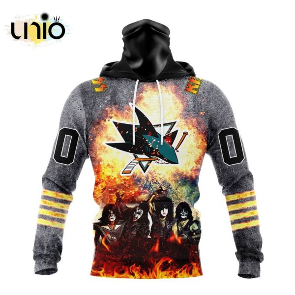 NHL San Jose Sharks Special Mix KISS Band Design Hoodie 3D