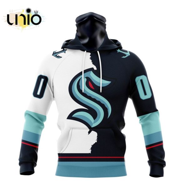 NHL Seattle Kraken Personalize 2024 Home Mix Away Kits Hoodie 3D