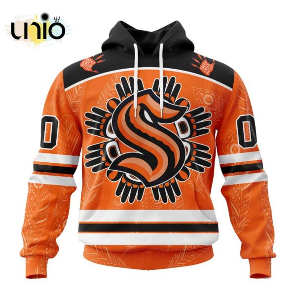 NHL Seattle Kraken Special National Day For Truth And Reconciliation Design Hoodie 3D