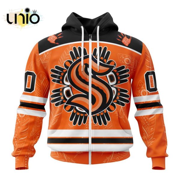 NHL Seattle Kraken Special National Day For Truth And Reconciliation Design Hoodie 3D