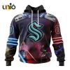 NHL Seattle Kraken Special Star Wars The Mandalorian Design Hoodie 3D