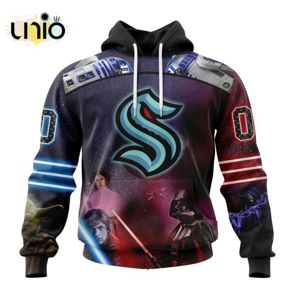 NHL Seattle Kraken Special Star Wars Design Hoodie 3D