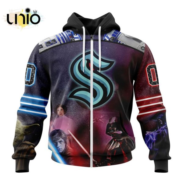 NHL Seattle Kraken Special Star Wars Design Hoodie 3D