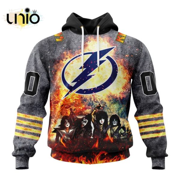 NHL Tampa Bay Lightning Special Mix KISS Band Design Hoodie 3D