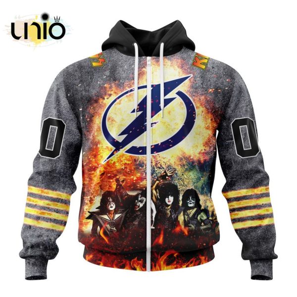 NHL Tampa Bay Lightning Special Mix KISS Band Design Hoodie 3D