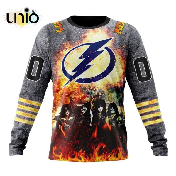 NHL Tampa Bay Lightning Special Mix KISS Band Design Hoodie 3D