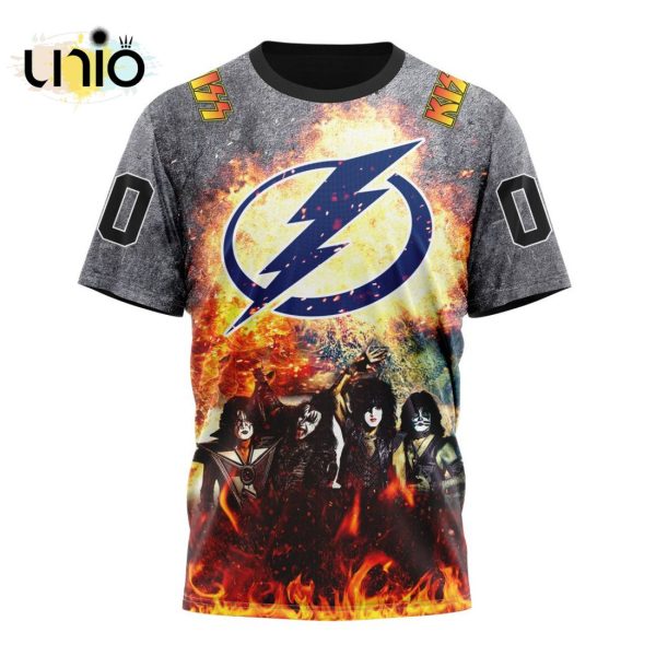 NHL Tampa Bay Lightning Special Mix KISS Band Design Hoodie 3D