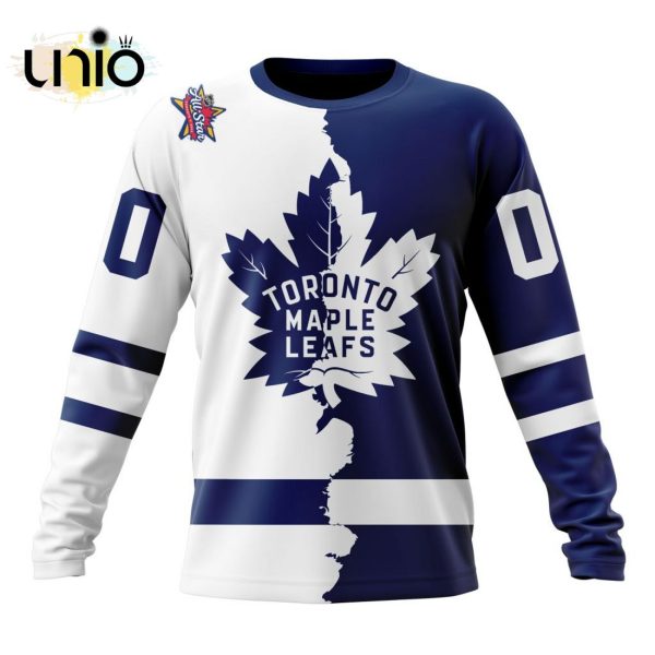 NHL Toronto Maple Leafs Personalize 2024 Home Mix Away Kits Hoodie 3D