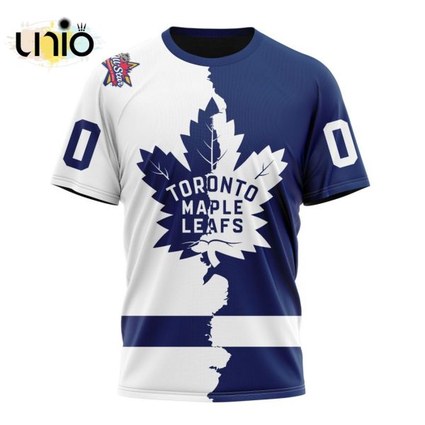 NHL Toronto Maple Leafs Personalize 2024 Home Mix Away Kits Hoodie 3D