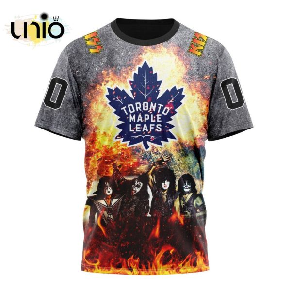 NHL Toronto Maple Leafs Special Mix KISS Band Design Hoodie 3D