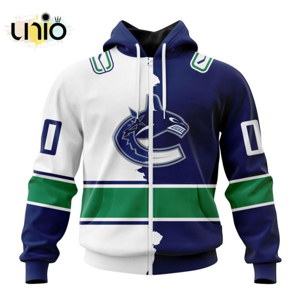 NHL Vancouver Canucks Personalize 2024 Home Mix Away Kits Hoodie 3D