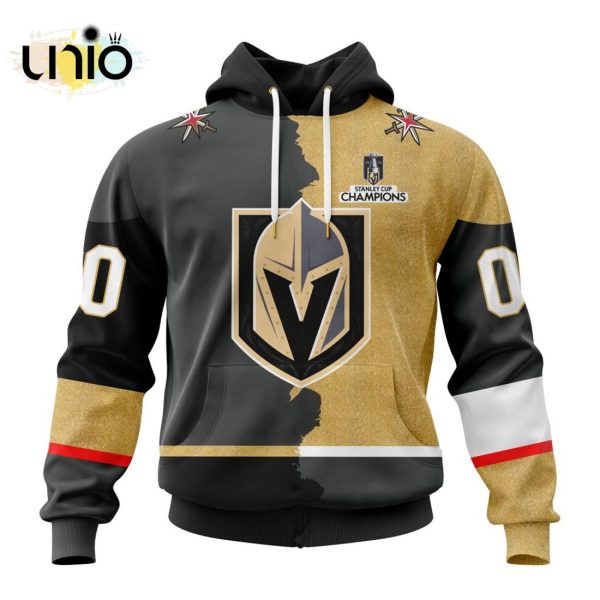 NHL Vegas Golden Knights Personalize 2024 Home Mix Away Kits Hoodie 3D