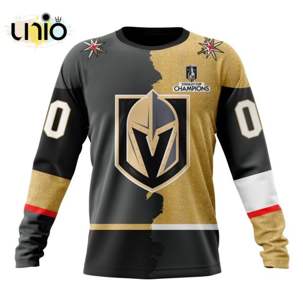 NHL Vegas Golden Knights Personalize 2024 Home Mix Away Kits Hoodie 3D