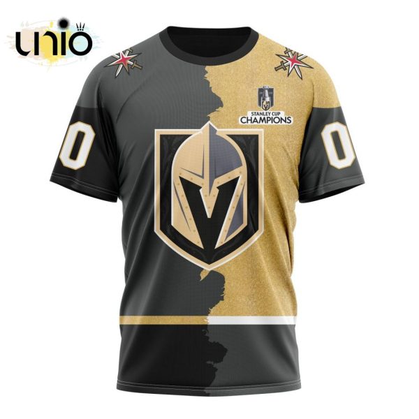 NHL Vegas Golden Knights Personalize 2024 Home Mix Away Kits Hoodie 3D