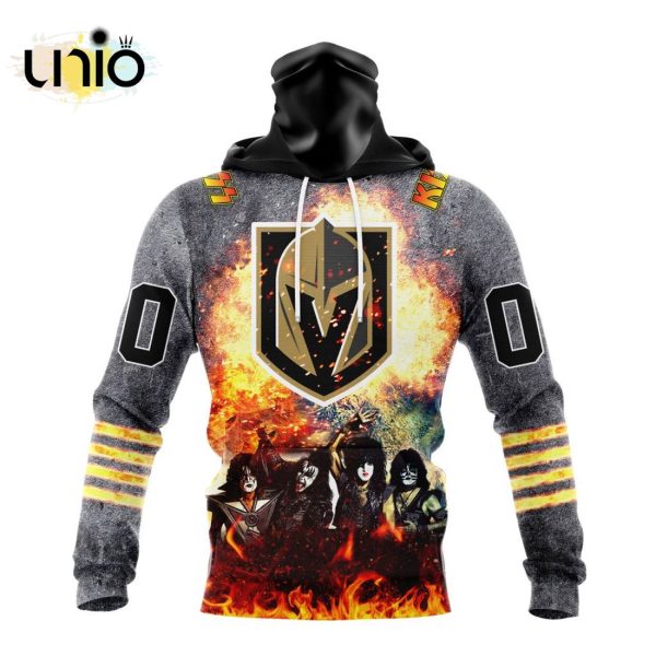 NHL Vegas Golden Knights Special Mix KISS Band Design Hoodie 3D