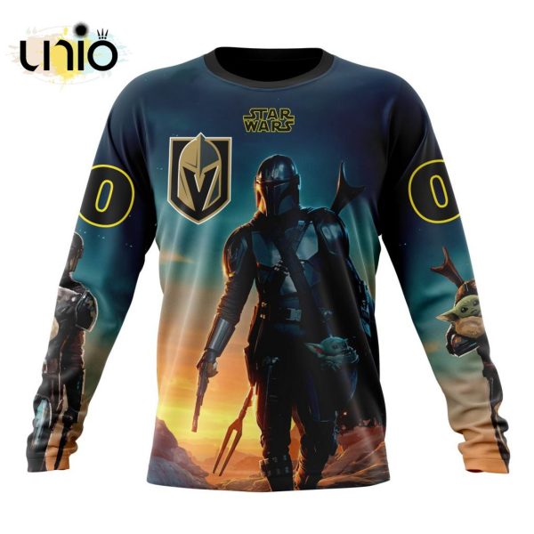 NHL Vegas Golden Knights Special Star Wars The Mandalorian Design Hoodie 3D