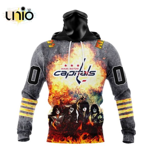 NHL Washington Capitals Special Mix KISS Band Design Hoodie 3D