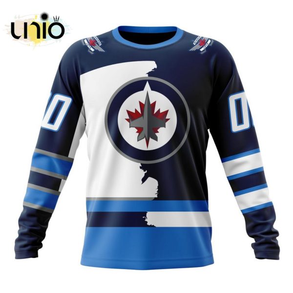 NHL Winnipeg Jets Personalize 2024 Home Mix Away Kits Hoodie 3D