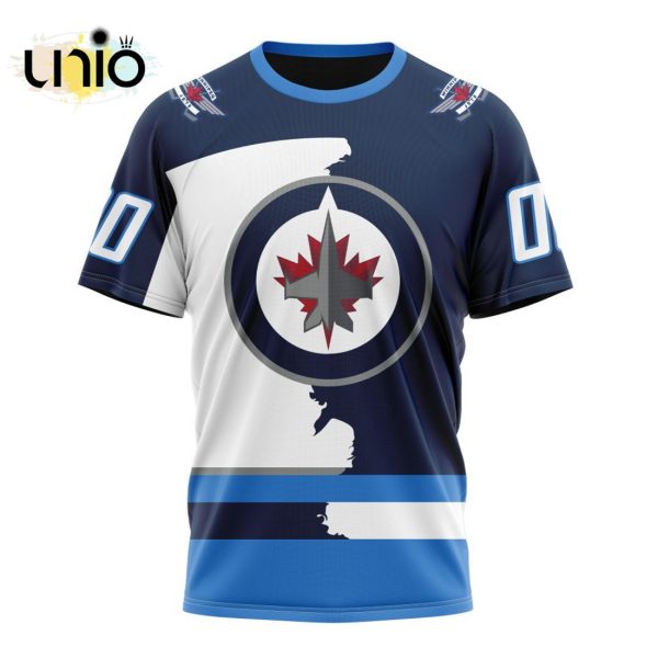 NHL Winnipeg Jets Personalize 2024 Home Mix Away Kits Hoodie 3D