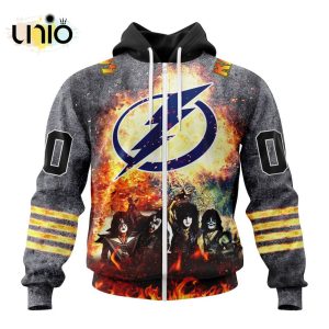 NHL Tampa Bay Lightning Special Mix KISS Band Design Hoodie 3D