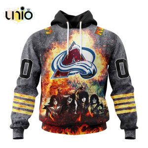 NHL Colorado Avalanche Special Mix KISS Band Design Hoodie 3D