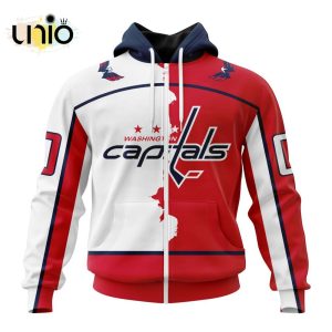 NHL Washington Capitals Personalize 2024 Home Mix Away Kits Hoodie 3D